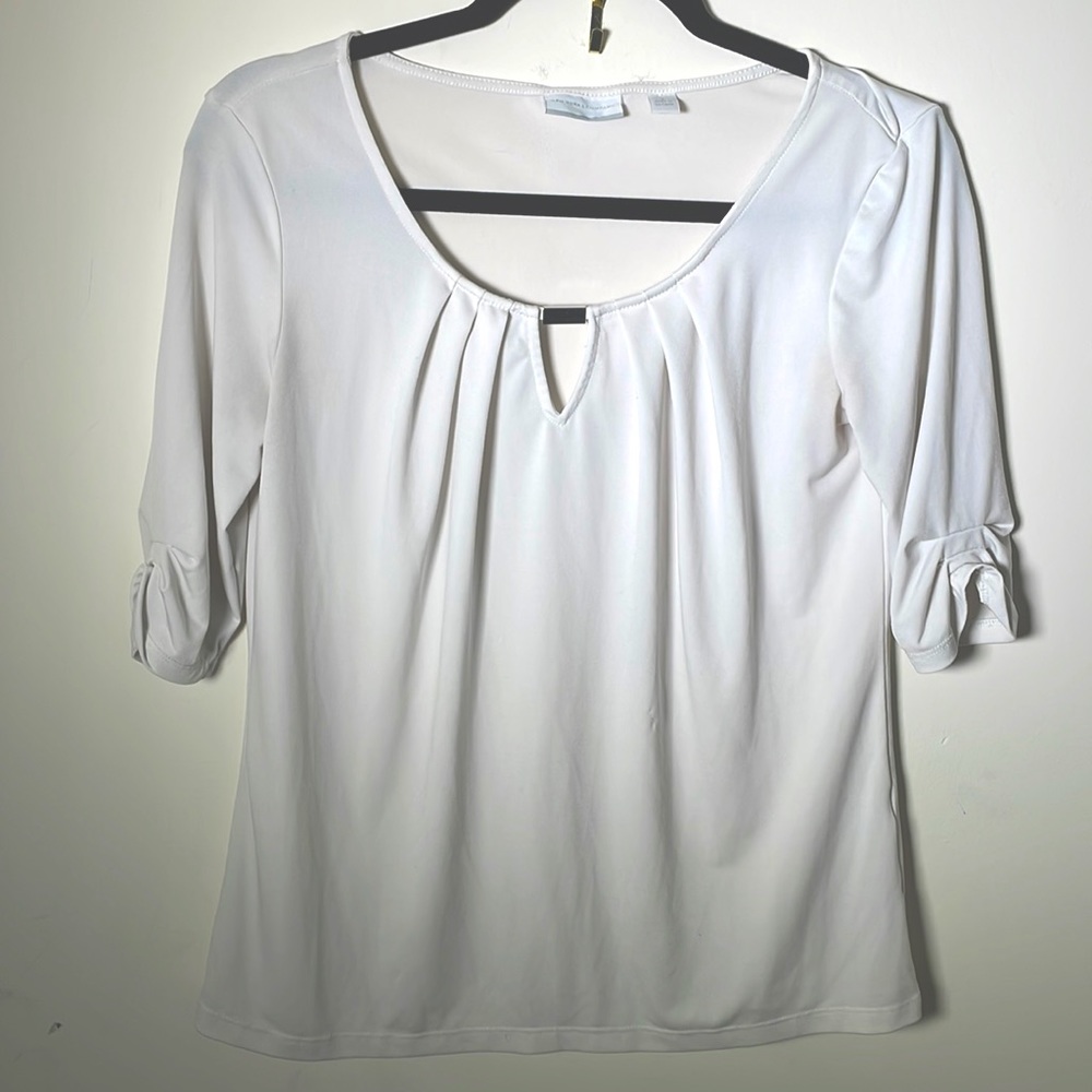 New York & Company 3/4 sleeve off/white blouse